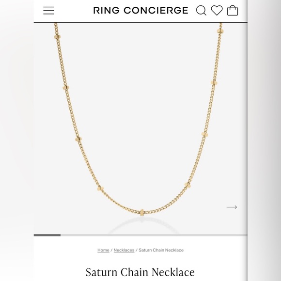 Ring Concierge Jewelry - Ring Concierge Saturn Chain Necklace
